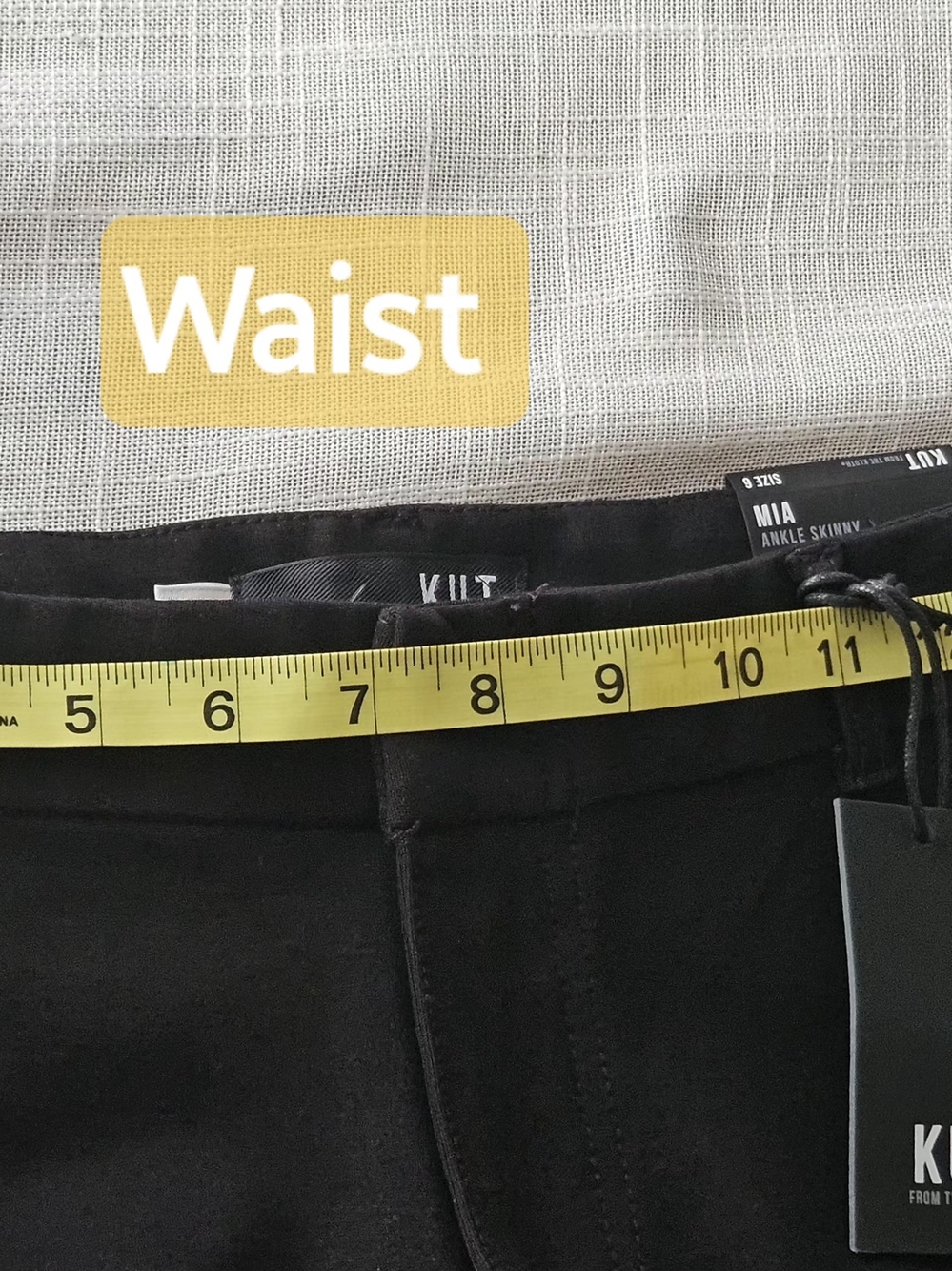 KUT from the Kloth Mia Ankle Skinny Black Pants Size 6 NWT - Picture 12 of 15